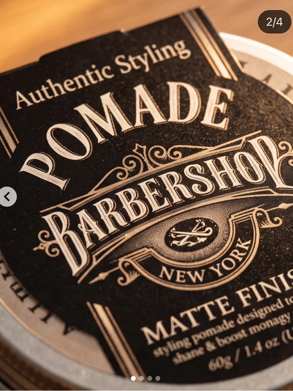 Matte Finish Pomade - Black Packaging